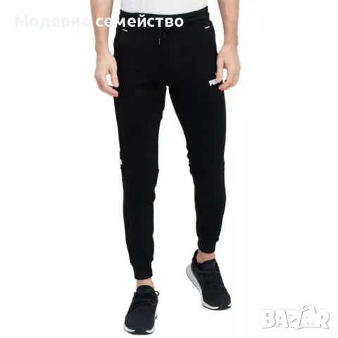 Мъжко спортно долнище PUMA Power Sweatpants Black/White, снимка 1 - Спортни дрехи, екипи - 46942851