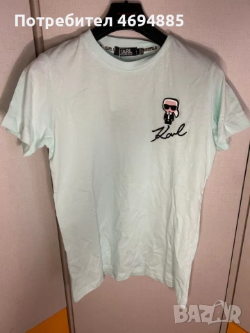 Тениска Karl Lagerfeld с етикет
