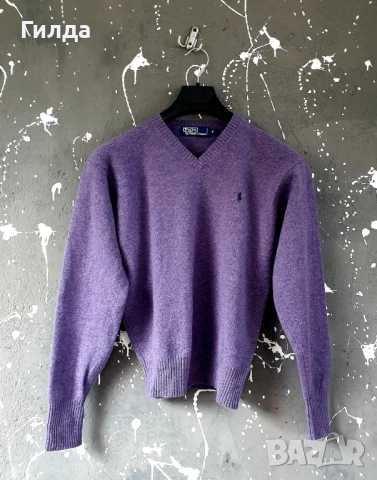 POLO Ralph Lauren 100% вълна пуловер S, снимка 6 - Блузи с дълъг ръкав и пуловери - 52770338
