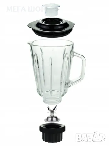 Блендер Esperanza, 500W, 1.5л., Стъклена кана, Инокс черен, снимка 4 - Блендери - 50006870