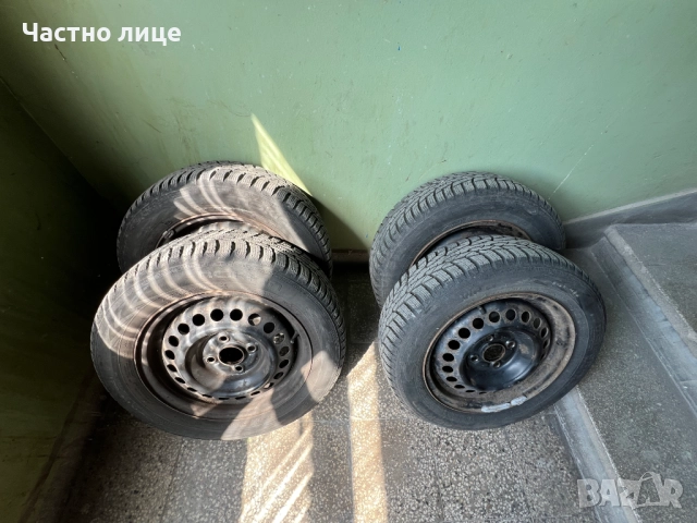 Запазени зимни гуми Nokia WR D4 175/65/14 с железни джанти 4x100 56.1, снимка 6 - Гуми и джанти - 51956302