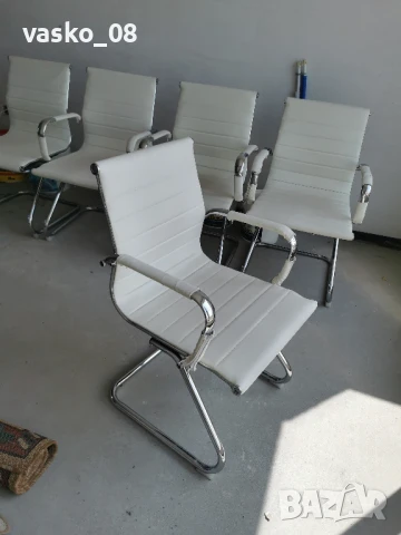 5 броя посетителски офис столове , снимка 8 - Столове - 50623640