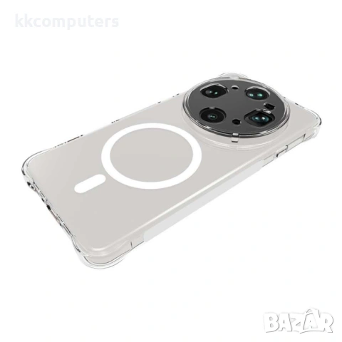 Магнитен Прозрачен Калъф за Oppo Find X9 Ultra 5G - TPU, Анти-drop, Удебелени ръбове, Прозрачен, снимка 3 - Резервни части за телефони - 54265376