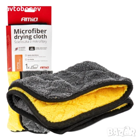 Микрофибърна кърпа за кола с висока плътност AMIO 40x30см-800гр/m2