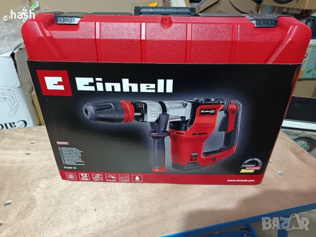 Електрически къртач Einhell TE-DH 12, 1050 W, SDS-Max, 12 J, с куфар, снимка 9 - Други инструменти - 48956603