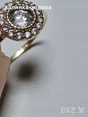 Златно пръстенче 14к /0.77г, снимка 7 - Пръстени - 52669297