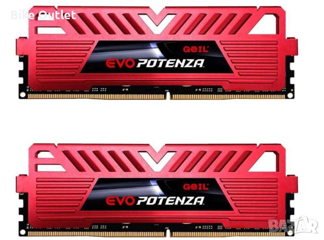 2x8GB (16GB) DDR4 RAM Geil Evo Potenza 2400 CL16 (вкл ДДС), снимка 1