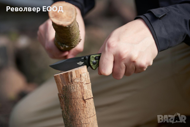 Сгъваем нож Oknife Rubato 3 - Зелен 154CM неръждаема стомана с черно титаниево PVD покритие, снимка 11 - Ножове - 45007835