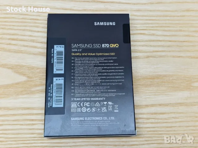 2TB 2000GB Samsung 870 QVO SSD SATA 2.5" Ново, снимка 2 - Твърди дискове - 47419354