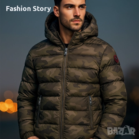 Топло капитонирано яке – BENETHON, снимка 6 - Якета - 51851687