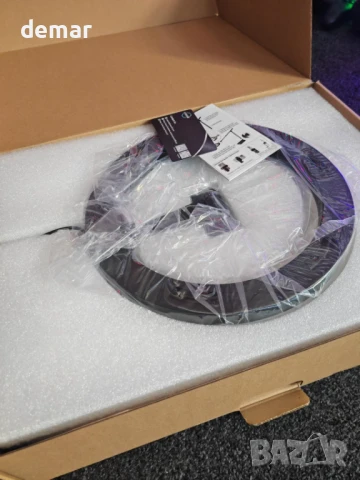 LUXSURE настолна пръстеновидна лампа с регулируема стойка за телефон, снимка 9 - Селфи стикове, аксесоари - 50947652