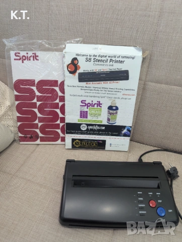  Принтер за татуировки и два пакета хартия а4,  машина за шаблони, Термо принтер, снимка 6 - Принтери, копири, скенери - 54199912