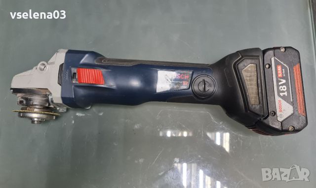 Ъглошлайф Bosch GWS 18v-125 SC , снимка 3 - Други машини и части - 46726073