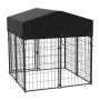 Голяма дворна клетка за куче с покрив / Метално заграждение за куче, снимка 2