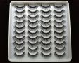 3D изкуствени мигли тип котешко око 20 чифта в кутия + пинсета и четка код: AY03, снимка 1 - Декоративна козметика - 45424156