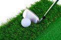 ME AND MY GOLF Постелка за голф с двойна трева, включва видеоклипове с инструкции за обучение, черна, снимка 5
