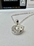Сребърно колие с мойсанит (Диамант) 1 карат, снимка 10