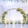 Сватбена Украса Арка Кръгла метална арка Декорация за Рожден Ден , Парти , снимка 2