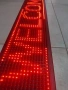 Едноцветната LED табела с червен светещ текст, снимка 3