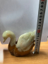 фигура лебед естествен камък ахат 