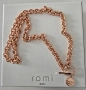 Колие с верижка от розово злато Romi , снимка 1