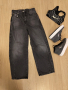 Zara RELAXED balloon JEANS Grey, снимка 3
