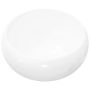 vidaXL Керамична мивка, кръгла, бяла, 40x15 см(SKU:142340