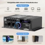 Нов аудио Bluetooth 5.0 стерео усилвател 40W+40W с LCD и дистанционно, снимка 2