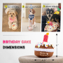 lifefav Dog Birthday Cake Toy Скърцаща играчка за кучета, торта със свещ, подарък за рожден ден , снимка 3