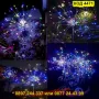 Многоцветна соларна лампа фойерверки многоцветна светлина, 200 LED, 8 режима - КОД 4471, снимка 11