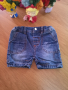 Дънкови панталонки, размер 68 Цена 3лв, снимка 1 - Панталони и долнища за бебе - 45060929
