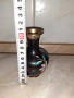 Cloisonne Клоазоне стара ваза цветя бронз клетъчен емайл, снимка 6