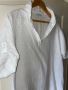 Нова елегантна бяла туника риза 100%лен ленена Италия  