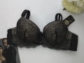 Луксозен сутиен в черен и бежов цвят /чашка D/, снимка 2
