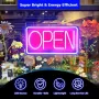 Нова Рекламна USB LED табела за барове, кафенета и витрини Open знак, снимка 5