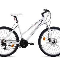 Дамски планински велосипед KCP BELLA WHITE 26'' - Бял | 21 скорости | Дискова спирачка, снимка 1 - Велосипеди - 45453035