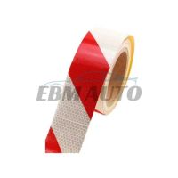 Светлоотразително тиксо 5cm x 50m бяло - червено, снимка 2 - Аксесоари и консумативи - 45392873
