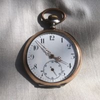 старинен сребърен, джобен часовник, снимка 6 - Антикварни и старинни предмети - 45142644