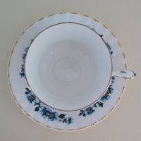 Argyle Английски Костен Порцелан В синьо Сет за чай/кафе Нежни цветя, снимка 12 - Чаши - 45381147