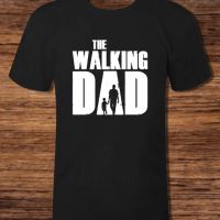 Тениска с декоративен печат The Walking Dad, снимка 3 - Тениски - 45091942