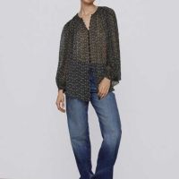 Дамска лека блуза с дълъг ръкав и копчета Zara, 99% полиестер, XL, снимка 2 - Блузи с дълъг ръкав и пуловери - 45778819
