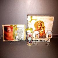 Подарък за кръстници- Старинна книга с икона /снимка/ и поздрав, снимка 3 - Подаръци за кръщене - 32389241