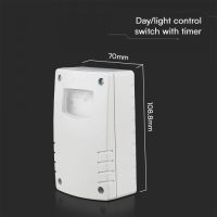 Сензор за контрол на осветлението-Фотоелектрически сензор IP65, снимка 6 - Други - 45096730