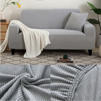Еластичен калъф за диван "Комфорт", светло сиво, снимка 3 - Други - 44977859