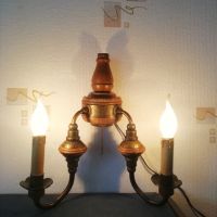 Стари стенни лампи, изработени от дърво и бронз. БАРОКОВ СТИЛ. , снимка 3 - Лампи за стена - 45674104