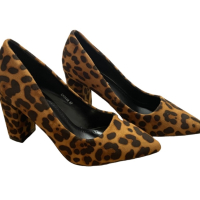 Дамски леопардови обувки 35 и 37, снимка 1 - Дамски обувки на ток - 45012586