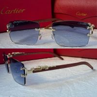 Cartier висок клас слънчеви очила Мъжки Дамски слънчеви с дървени дръжки, снимка 8 - Слънчеви и диоптрични очила - 45584792