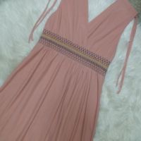 КРАСИВА спортно-елегантна розова рокля с регулираща се ширина на раменете, снимка 2 - Рокли - 45216858