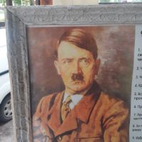 Плакат снимка картина в рамка под стъкло - Хитлер, снимка 2 - Антикварни и старинни предмети - 45827962