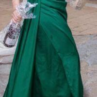 Зелена дълга официална рокля, снимка 4 - Рокли - 45453396